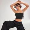 Coletes Fitness Yoga Corset de Malha Elástico em Quatro Direções Europeu e Americano Transfronteiriço Novo Ajustado ao Corpo Absorvente de Suor e Secagem Rápida
