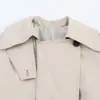 Ropa Nueva de Mujer Primavera 2026 Aliexpress Transfronterizo, Estilo Oficina, Elegante y a la Moda Cinturón, Gabardina Holgada 3811040