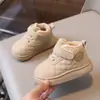 Zapatos para Bebé de Invierno para Hombre Forrados de Felpa de 0 a 3 Años Zapatos de Algodón para Bebé Suela Suave Antideslizantes Zapatos Cálidos para Niña Algodón de Nieve