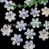 Acrílico Transparente Mariposa de Color Mágico DIY Agujero Recto Carcasa para Teléfono Móvil Accesorios de Joyería con Cuentas Juguete Hoja Horquilla Colgante