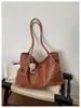 Bolsa de Tote Estilo Coreano Gran Capacidad Estilo Chica Suave para Mujer 2026 Nuevo Retro Lujo Ligero Versátil para el Trabajo Bolso de Hombro Único