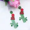 Aretes Personalizados de Corona de Carnaval Aretes de Máscara de Estrella Aretes Acrílicos Estampados Aretes para Mujer