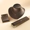Collar con Clip de Papel de Doble Capa de Circonita Estilo Fresco de Lujo Ligero para Mujer, Diseño de Nicho, Cadena Elegante para Clavícula que No se Desvanece