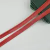 Acabamento Colorido em Couro PU com Inlay Central para Roupas, Têxteis Domésticos, Almofadas de Sofá, Malas, Bordas Decorativas e Tiras de Couro