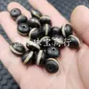 Cuentas Dzi Lineales de Panal Estilo Antiguo, Cuentas Sueltas de Ágata Negra y Blanca Jade, Cuentas Espaciadoras, Accesorios para Joyería, Cuentas Antiguas de Imitación