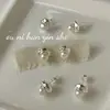 Ounihan Pendientes Elegantes Exquisitos de Plata de Ley S925 Perla de Agua Dulce para Mujer Estilo Pequeño Diario Ropa de Trabajo Estilo Ins Pendientes