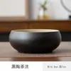 Lavado de Té Extra Grande Cepillo Grande Lavado Cuenca de Agua Lavado con Agua Taza de Té Cerámica Gongfu Juego de Té Accesorios Ceremonia del Té Piezas Pequeñas Bandeja de Té para el Hogar