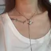 Collar de Perlas Estilo Ins para Mujer, Diseño Versátil de Nicho, Cadena de Clavícula de Lujo Ligero de Gama Alta con Colgante de Corazón, Joyería al por Mayor