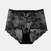 Pantis de Encaje de Cintura Alta para Mujer, Sexys y Atractivos, Control de Abdomen, Pantalones Cortos de Algodón Puro Sin Costuras, Nuevo Estilo Delgado de Verano