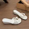 Sandalias de Cuña Cuadradas con Lazo de Moda 2026 Sandalias Suaves de Tacón Medio para el Viaje Diario Slip-On para Combinar con Faldas