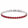 Conjunto de Pulseira Quente Transfronteiriça Zircônia Branca Tênis Pulseira de Puxar Fileiras Simples Diamante Fileiras Duplas Diamante Enfeites de Mão Atacado de Fábrica