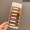 Pinza para el Cabello Negra Sin Costuras para Mujer 2026 Nuevo Clip de Alto Gama para Flequillo Pinza Lateral Accesorio para el Cabello