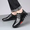 Zapatos de Cuero para Hombre, Nuevos Zapatos Deportivos Casuales, Transpirables para el Trabajo de Negocios y para Ir al Trabajo, Sencillos Resistentes al Desgaste Antideslizantes
