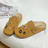 Pantuflas Retro Baotou para Mujer Primavera y Otoño 2025 Calzado de Exterior Nuevos Zapatos de Mezclilla Birkenstock Zapatos de Mujer de Moda Zapatos Perezosos
