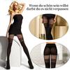 Medias de Rejilla con Tirantes Empalmados, Malla Negra Hueca Transpirable Estilo Europeo y Americano Medias de Halloween para Mujer