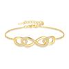 Colección de Pulseras de Diamante de Plata 925 Transfronterizas Europeas y Americanas Que No Se Desvanecen, Oro Real 18K Pulseras Versátiles de Lujo Accesible Venta al por Mayor Ui