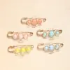 Alfinetes de Pérolas de Formato Irregular para Uso Transfronteiriço, Broches Coloridos Versáteis para Fixação de Lenços de Cabeça e Véus, Alfinetes de Ajuste de Cintura para Calças, Alfinetes de Apertar a Cintura