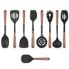 Utensílios de Cozinha Conjunto de Cozinha Utensílios de Cozinha de Silicone Conjunto de 6 Peças Resistente a Altas Temperaturas Antiaderente Espátula Doméstica Colher de Sopa Novo Atacado