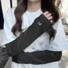 Mangas de Seda de Hielo Protección Solar para Mujer Verano Conducir Ciclismo Anti-UV Extendido Mangas de Hielo Delgadas Transpirables Protección para Brazos