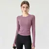 Se puede usar al aire libre, ajuste ceñido, top de yoga adelgazante para mujer, nuevo estilo 2026, top para fitness y deportes, otoño e invierno, para correr, Pilates, de manga larga