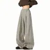 Pantalones Casuales de Raya Estilo Old Money para Mujer y Hombre, Pantalones Anchos Holgados Vintage de Otoño, Pantalones Casuales Rectos Versátiles para el Trabajo