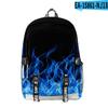 Bolsa de Viagem Estudante Escolar Bolsa de Viagem Tie-Dye Gradiente de Cor Nova Chama Estampa Digital 3D Transfronteiriça