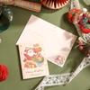 Amazon Aquarela Hot Stamping Cartão de Natal de Saudação Presente Floricultura Presente Cartão Pequeno Fabricante Atacado Mensagem de Bênção