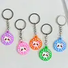 Nuevo Lote Caliente Llavero de Gato Lindo Llavero de Peluche Gatito de Dibujos Animados Accesorios Colgantes de Mochila de Goma Blanda de PVC