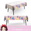 Toalha de Mesa Descartável de Aniversário Layout de Atmosfera Conjunto de Mesa para Bolo Sobremesa Decoração de Cena de Festa Temática Infantil de Jardim de Infância