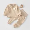 Ropa de Otoño y Pantalones para Bebés Niños y Niñas, Pelele Pijama Base de Otoño e Invierno Clase A, Conjunto de Ropa Interior de Dos Piezas para Niños