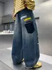 Nueva colección de otoño de pantalones vaqueros para niños, pantalones vaqueros largos modernos y versátiles para niños y estudiantes de secundaria.