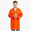 Macacão Azul para Trabalho Transfronteiriço, Roupa de Proteção para Trabalhadores de Transporte, Roupa à Prova de Poeira de Manga Longa com Faixa Refletora, Macacão de Fábrica com Texto Impresso