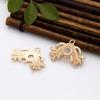 Zhongxing Nuevo Estilo Cobre Fundido Vintage Guirnaldas Pieza de Conexión Colgante de Borla Simple Pasador Paso Columpio diy Accesorios para Joyería