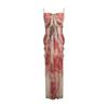 Vestido Elegante de Verão 2026 com Estampa Floral, Novo Estilo, Emagrecedor, Nicho Tie-Dye, Novo Estilo Chinês, Vestido Longo Tomara-que-caia Feminino