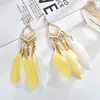 Pendientes Florales Grandes de Rafia Estilo Vacacional Junto al Mar Populares de Lujo Ligero Pendientes de Estrella de Mar Pendientes Elegantes de Nicho