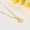 Colar Pingente Colar Fruta Luochen Banana Diamante Estilo Europeu e Americano Divertido Único Design de Nicho Corrente para Clavícula