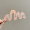 Pinza para el pelo semi-recogido con un diseño floral de alta gama, Pasador de lujo ligero, Pinza de tiburón con forma de corazón para cabello fino, Pinza de pelo con lazo de tamaño mediano para mujer