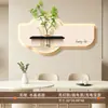 Nueva pintura decorativa para restaurante estilo crema, pintura de luz de planta verde hidropónica DIY, arte de pared de fondo de mesa de comedor creativo de alta gama