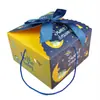 Caja de Regalo Llena de Luna Cumpleaños Niños Bebé Cien Días Caja Vacía Caja Portátil para Dulces Caja de Regalo para Llevar en la Mano Empaque