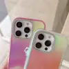Funda para Teléfono con Diamantes Flash Electroplateados y Agujero Grande Láser Adecuada para Apple 16Promax Moderna 15/14/11 Cubierta Protectora Láser