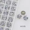 Dongzhou Estrela Zircônia Ovo de Pombo Cor de Fogo Açúcar Gelo Quadrado Gordo Oito Lados Ponta Inferior Cor Nude Acessórios de Nail Art Usáveis Atacado