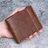 Carteira masculina curta carteira masculina porta-cartões tudo-em-um carteira masculina de couro carteira curta porta-moedas multifuncional negócio em estoque