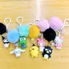Serie de Bolas de Peluche de Dibujos Animados Creativos Nuevo Colgante de Llavero de Muñeca Juguete de Resina de PVC Adornos Pequeños Lindos Venta al por Mayor
