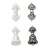 Plata S925 vintage sólido cetro vajra/campana vajra accesorio de pulsera estilo Tíbet colgante DIY adorno colgante accesorio