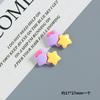 Accesorios de resina con forma de estrella y lazo brillante, hechos a mano, con gel crema para el cabello, pinza para el cabello, funda para teléfono móvil, material adhesivo para refrigerador