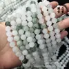 Cuentas Sueltas de Jade Verde Tianshan de Xinjiang, Cuentas Redondas de Color Jade, Tejido DIY para Pulseras, Collares, Cuentas Espaciadoras, Cuentas para Hilo