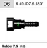 Serie 9.49 conector rápido de tubería de combustible conector rápido de tubería de aceite conector rápido de plástico manguera