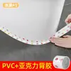 Cinta selladora impermeable y a prueba de moho para fregaderos de cocina, pegatinas resistentes al aceite para estufas, tiras impermeables para bordes y huecos de inodoros de baño