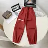 Pantalones Cargo de Primavera y Otoño para Niños y Niñas, Corte Holgado, Secado Rápido, Pantalones Largos Casuales, Pantalones Jogger, Estilo Moderno 2824
