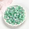 Solsticio de Verano Dos Tonos Dorado Ojo de Gato Resina Redondas Perlas Sueltas Hecho a Mano DIY Pulsera Pulsera Joyería con Perlas Accesorios